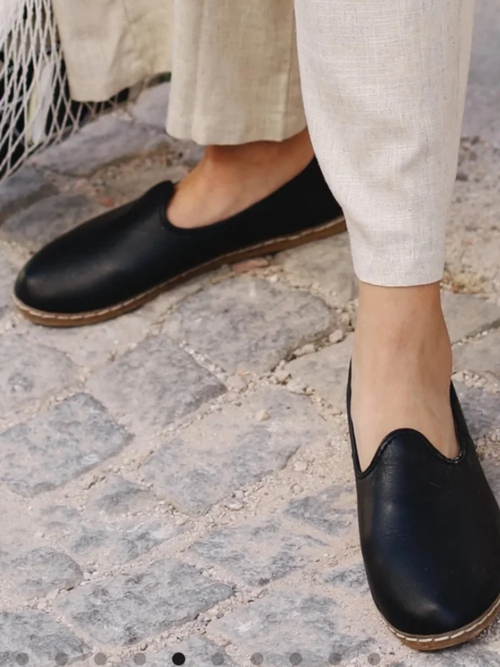 CHARIX Black Slip-On Loafers for Women